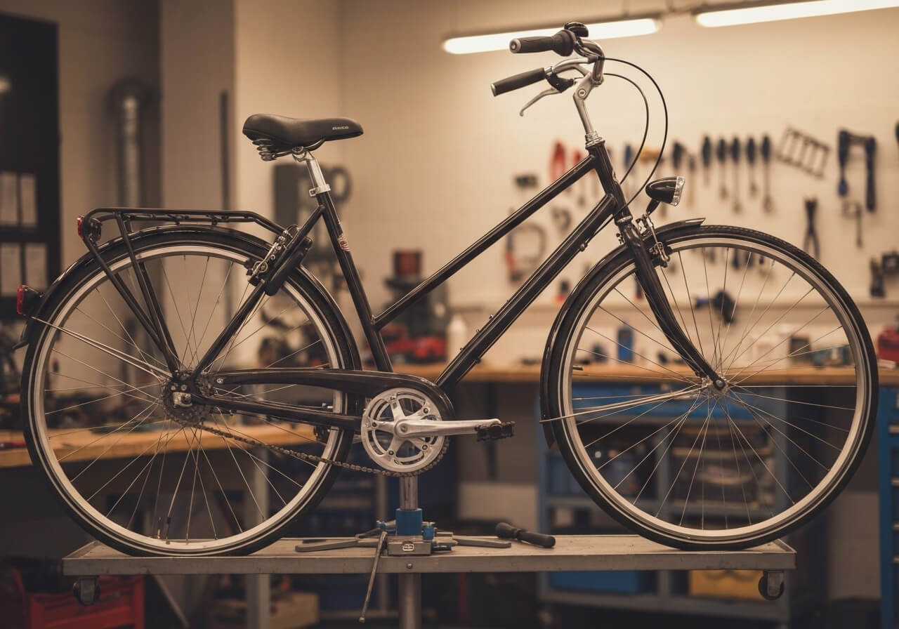 Klant ontvangt fiets